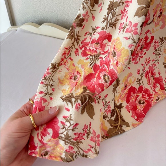 Reformation Cassandra Cream Maxi Sundress Spaghetti Strap Sleeveless Size 10 - Picture 7 of 10